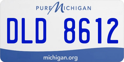 MI license plate DLD8612
