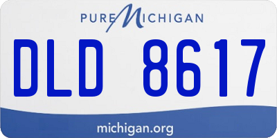 MI license plate DLD8617