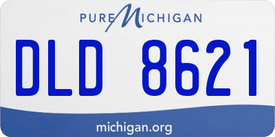 MI license plate DLD8621
