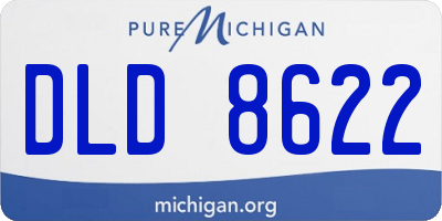 MI license plate DLD8622