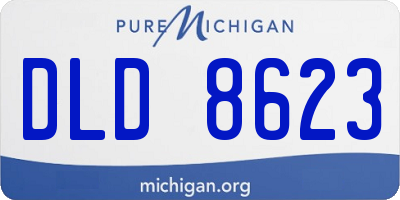 MI license plate DLD8623