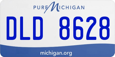 MI license plate DLD8628