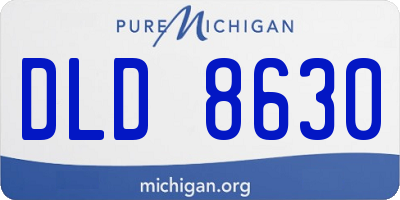 MI license plate DLD8630