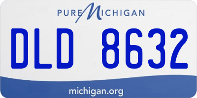 MI license plate DLD8632