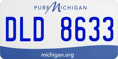 MI license plate DLD8633
