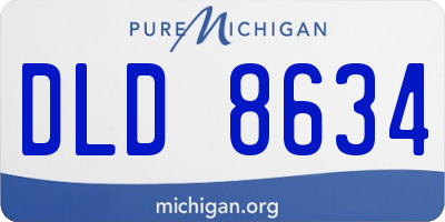 MI license plate DLD8634