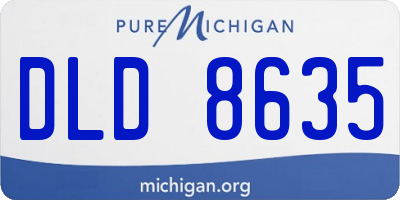 MI license plate DLD8635