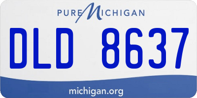 MI license plate DLD8637