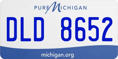 MI license plate DLD8652
