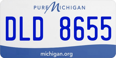MI license plate DLD8655