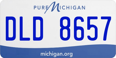 MI license plate DLD8657