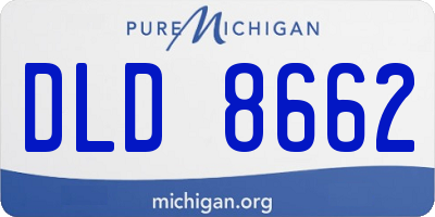 MI license plate DLD8662