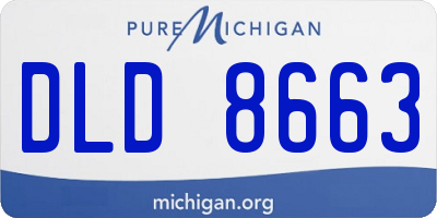 MI license plate DLD8663