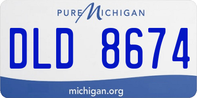 MI license plate DLD8674