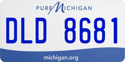 MI license plate DLD8681