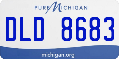 MI license plate DLD8683
