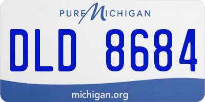 MI license plate DLD8684