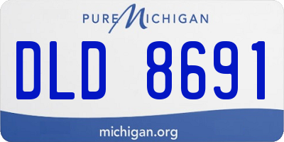 MI license plate DLD8691