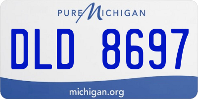 MI license plate DLD8697