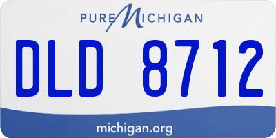 MI license plate DLD8712