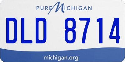MI license plate DLD8714