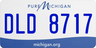 MI license plate DLD8717