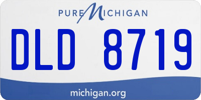 MI license plate DLD8719