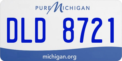 MI license plate DLD8721