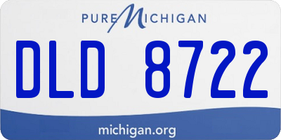 MI license plate DLD8722