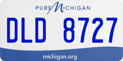 MI license plate DLD8727