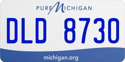 MI license plate DLD8730