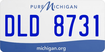 MI license plate DLD8731