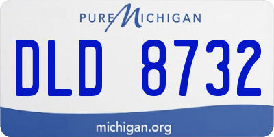 MI license plate DLD8732