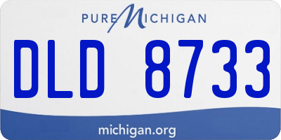 MI license plate DLD8733