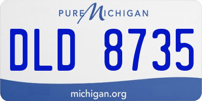 MI license plate DLD8735