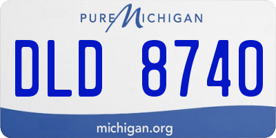 MI license plate DLD8740