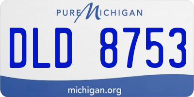 MI license plate DLD8753
