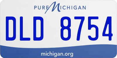 MI license plate DLD8754