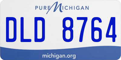 MI license plate DLD8764