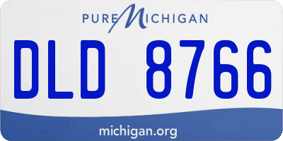 MI license plate DLD8766