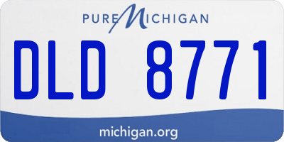 MI license plate DLD8771