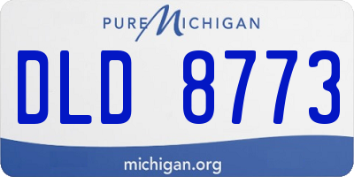 MI license plate DLD8773