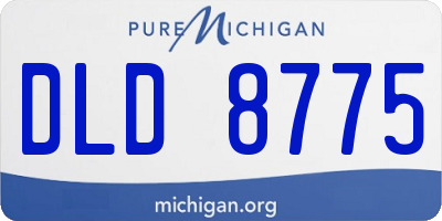MI license plate DLD8775