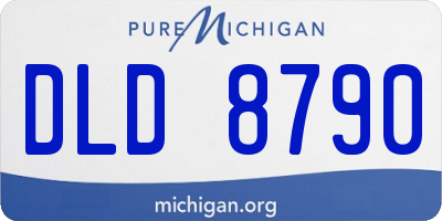 MI license plate DLD8790