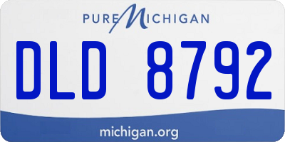 MI license plate DLD8792