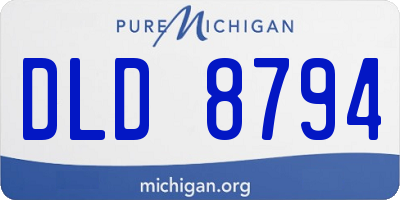 MI license plate DLD8794