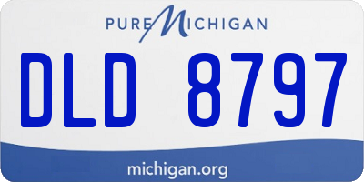MI license plate DLD8797