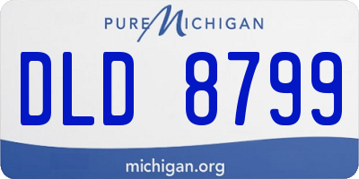 MI license plate DLD8799