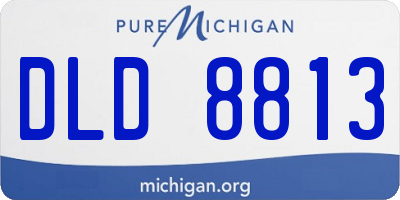 MI license plate DLD8813
