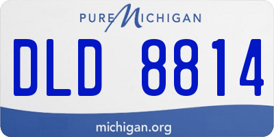 MI license plate DLD8814